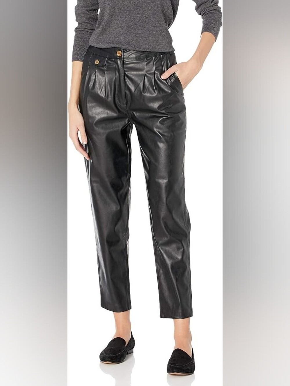 Blank NYC Revolve vegan leather carrot leg pants Size 26